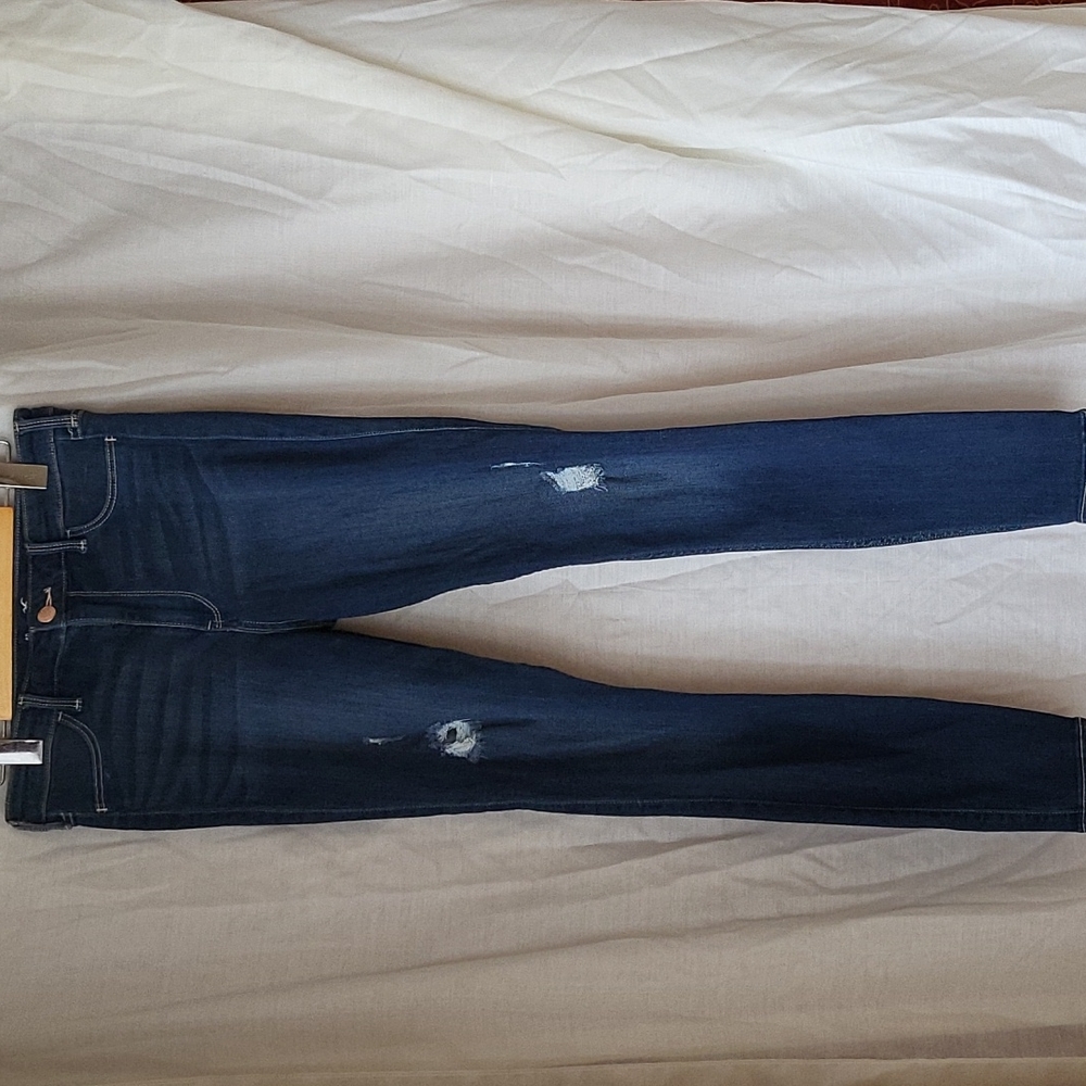 Hollister High Waist Skinny Leg Distressed Jeans Size 9R W29 L28